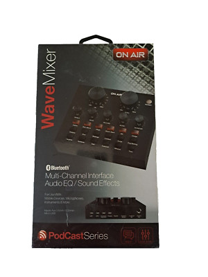 Tzumi On Air Podcast Series Bluetooth Multi-Channel Interface Sound Wave Mixer