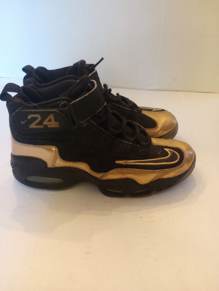 black and gold ken griffey jr shoes