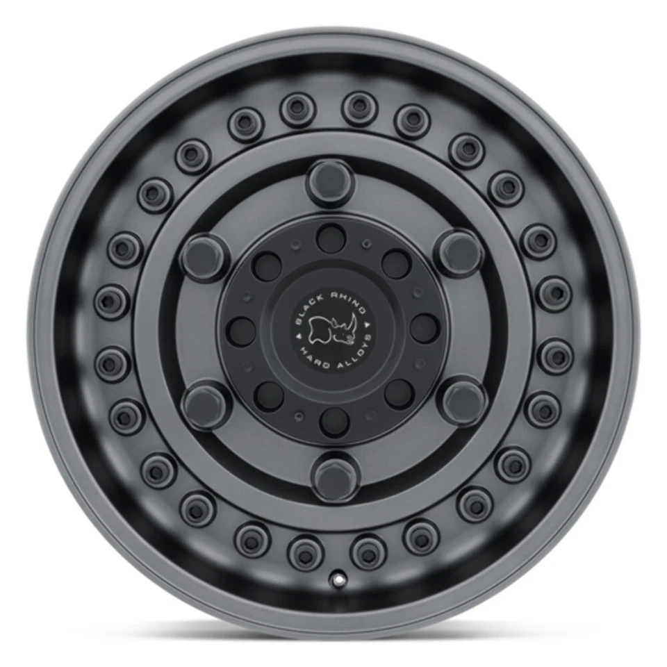 5) Ruedas Rhino Armory negras de 17" neumáticos BFG KO2 AT 5x5 Jeep Wrangler JK JL Foto 2 de 4