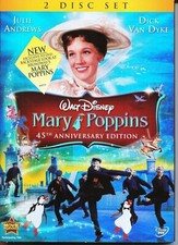 MARY POPPINS DVD THE MOVIE Julie Andrews, Dick Van Dyke, David Tomlinson 1965