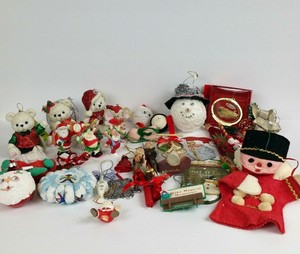 Lot Of Misc Christmas Ornaments Hallmark St Jude Cvs Bears