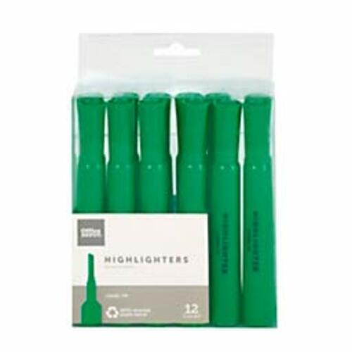Office Depot Chisel-Tip Highlighter, 100% Recycled Plastic, 