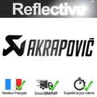 Sticker Fits To Akrapovic Black Reflective Sticker Motorcycle Decal Sponsor