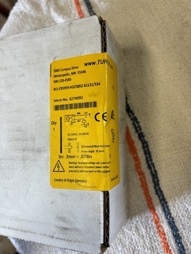 TURCK B/2-CRS959-ADZ30X2-B1131/S34 Proximity Sensor (4274093) 20-250 VAC - Picture 2 of 4