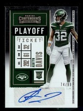2020 CONTENDERS PLAYOFF TICKET /99 AUTO ASHTYN DAVIS JETS