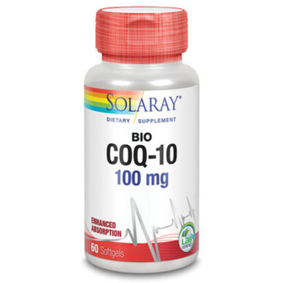 Solaray CoQ10 Bio Capsules, 100mg | 60 Count