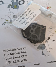 McCulloch 7-42 Chainsaw Zama W26 Carburettor Repair Kit. BEST UK