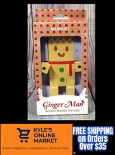 Merkury Innovations Ginger Man Wooden Holiday 3D Puzzle BRAND NEW