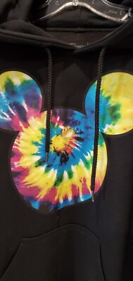NEFF x Disney Mickey Mouse Rainbow Tie Dye Hoodie-Pullover-Black