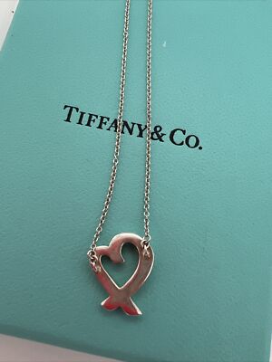 【Tiffany & Co】Paloma Picasso Loving Heart ペンダント Paloma Picasso® Loving Heart pendant in sterling silver