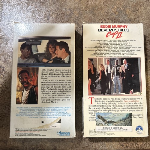 Beverly Hills Cop and Beverly Hills Cop II VHS Lot Eddie Murphy - Picture 2 of 2