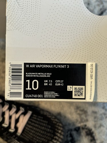 Nike Air VaporMax Flyknit ‘Pink Rose’ Women's Size 10 Shoes CU4748-001 - Picture 12 of 12