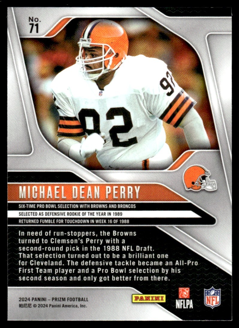 2024 Panini NFL Prizm Michael Dean Perry Cleveland Browns #71 | eBay