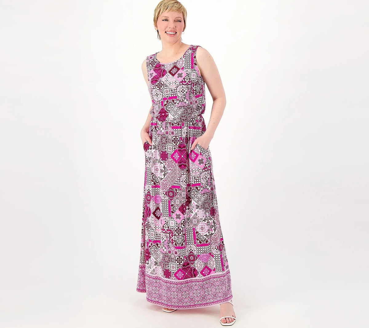 rivers knit dress Joan Regular Luxe Maxi Berry Pink Size 1X A605973 atf-oc-06.18.26