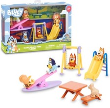 BLUEY Deluxe Park Playground Playset & Figures New Kids Toy Gift Age 3+