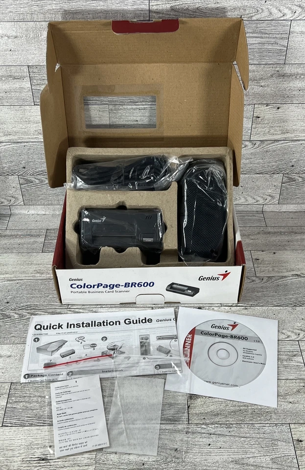 Genius ColorPage-BR600 Portable Business Card Scanner Cardiris 3.5 BCR Software - Image 2 of 4