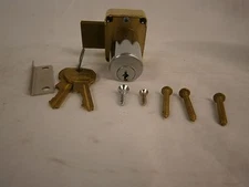 National Cabinet Lock C8125 4 Pin Tumbler Brass Cylinder Door Lock 712D