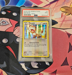 Meowth - 2016 Pokemon Generations 20th Anniversary #53 STAMP PROMO - PSA 9