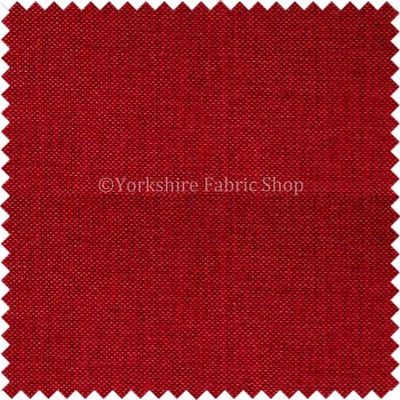 Textured Basktet Weave Chenille Upholstery Curtains Cushions Covers Red Fabric