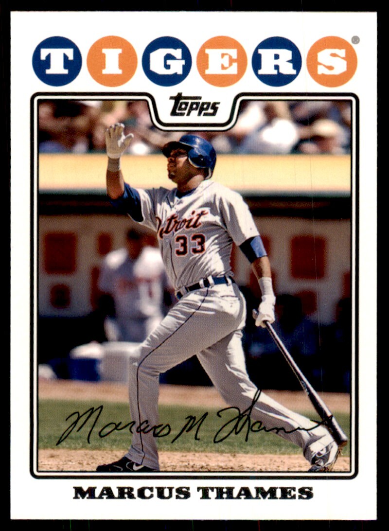 2008 Topps Gold Foil Marcus Thames Detroit Tigers #641