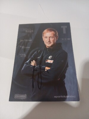 Signed postcard Patrick Baier SC Freiburg new