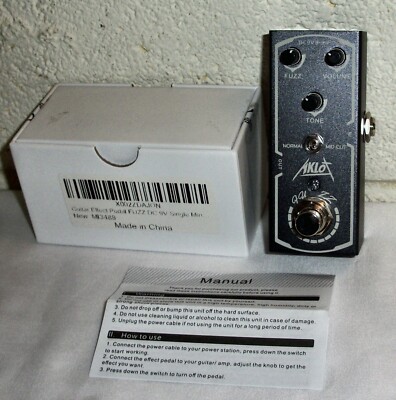 AKLOT FUZZ mini Electric Guitar Effects Pedal (the Sound of a Fuzz-Face Clone)
