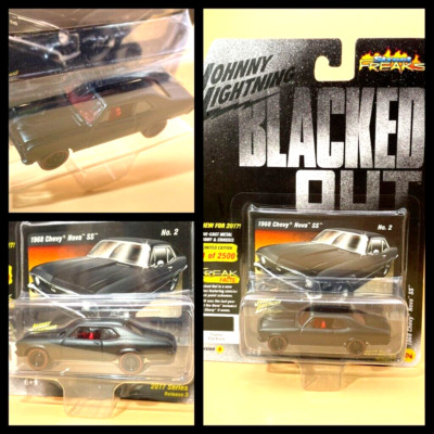 JOHNNY LIGHTNING 1968 68 Chevy Chevrolet SS NOVA II BLACKED OUT VHTF Redline