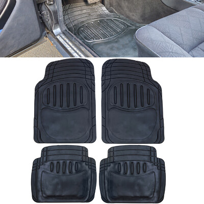 Gummimatten Set schwarz zuschneidbar universal, für Auto und Transporter