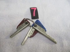 3 BiLock Australian Lock Padlock High Security Key Keys Pat No 4498327 Used Cut