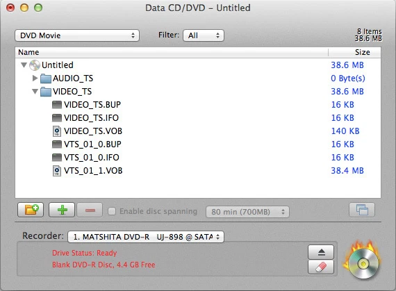NTI Dragon Burn 4.5, CD y DVD Solución Multi-grabación para Mac (DESCARGAR) Foto 4 de 4