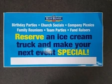 RESERVE AN ICE CREAM TRUCK FOR YOUR NEXT EVENT 22 inch by 12 inch Decal