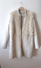 Vince Genuine Shearling & Lamb Leather Zip Up Coat Size S