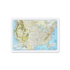 North America - Vacationlands (1966) (Map) Refrigerator Magnet