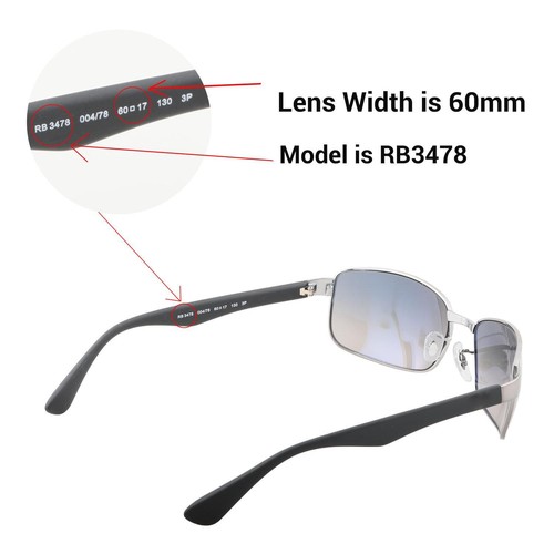 Lentes de repuesto polarizadas marrones Walleva para gafas de sol Ray-Ban RB3478 60 mm - Imagen 4 de 8