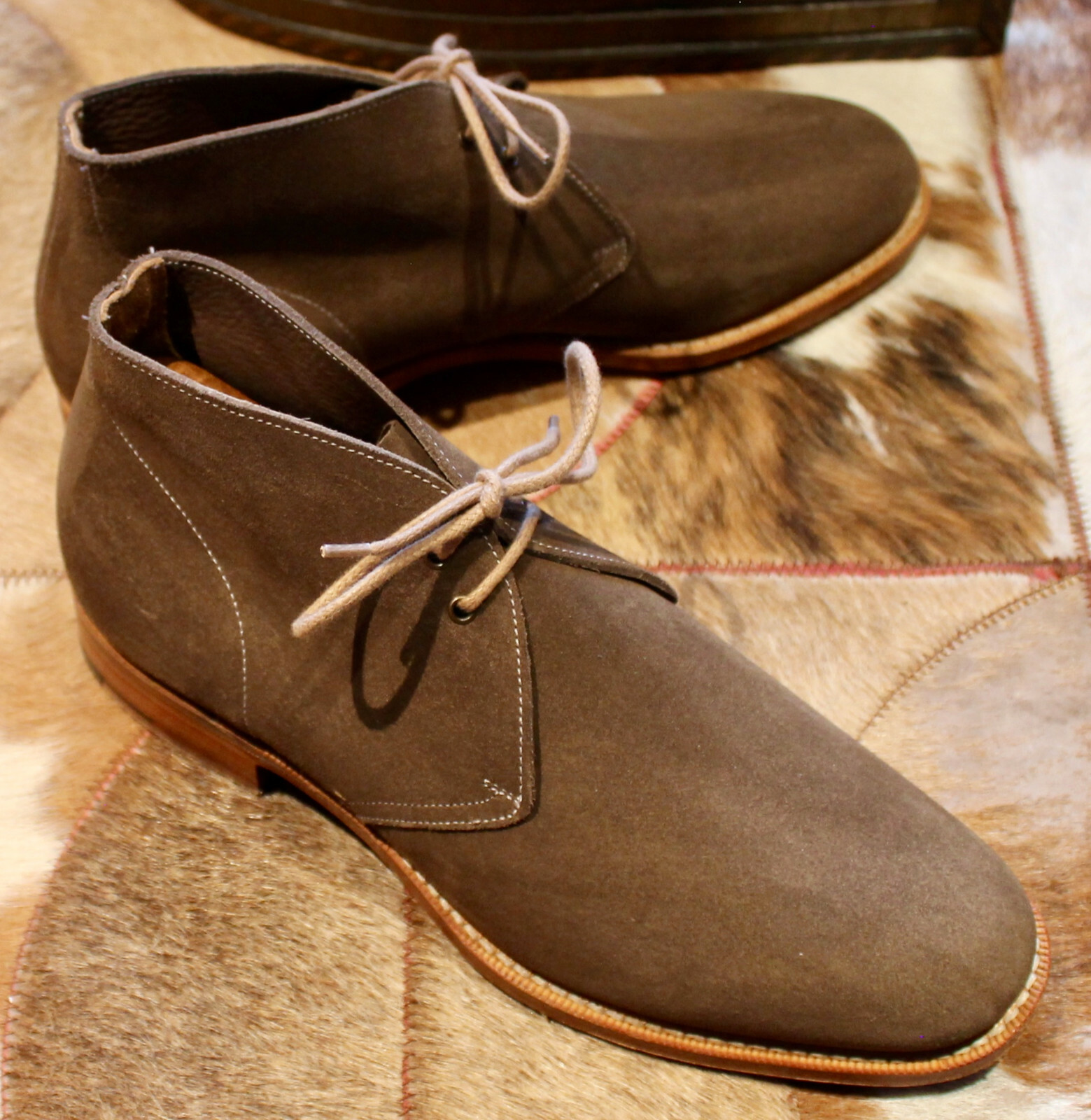 Church's ‘Sahara L’ Khaki Suede Chukka Boots UK 7 F Superb eBay