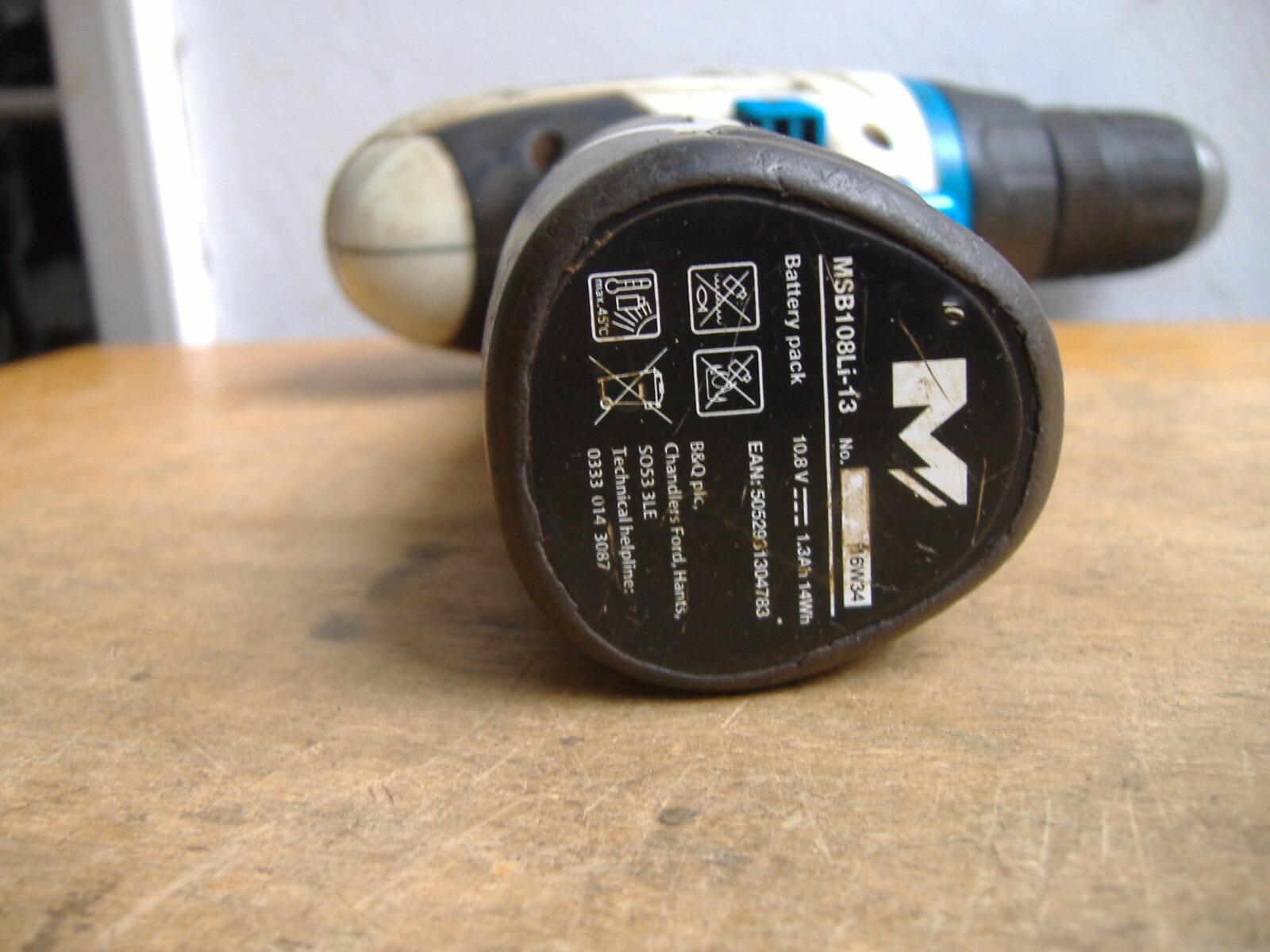 MAC ALLISTER CORDLESS DRILL MSDD 108 Li 10.8v NO CHARGER.Inc.SOFT CASE