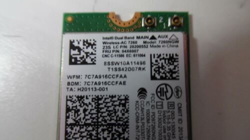 Set of 3 Genuine Intel Dual-Band Wireless-AC 7260 WiFi Card 7260NGW - Tested - Picture 3 of 3