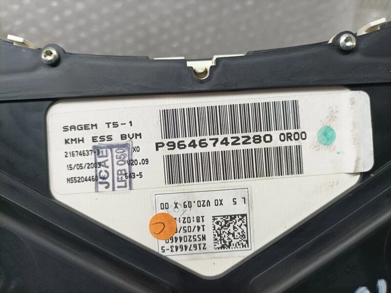 9646742280 4506515 Instrument Panel for PEUGEOT 307 (S1) XR 2001 - Image 3 of 4