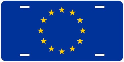 Matrícula de coche novedoso con bandera de país europeo - Imagen 53 de 53