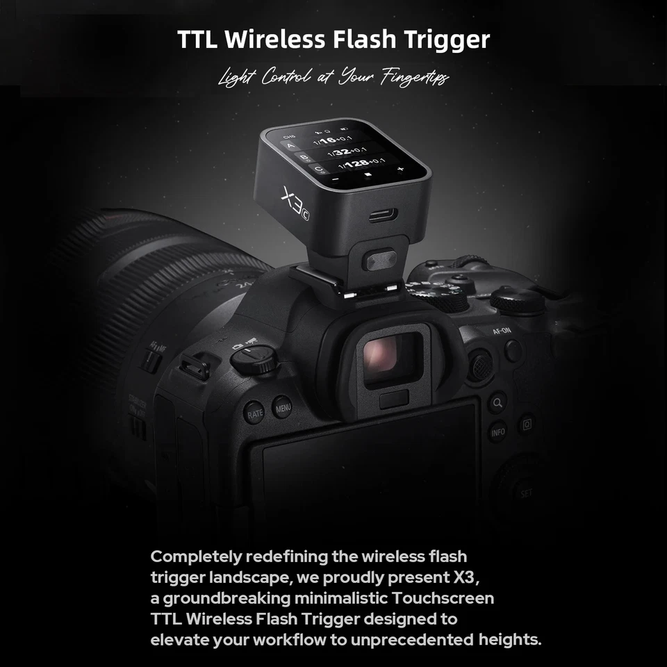 US Godox X3C Trigger X3-C TTL 2.4GHz Wireless Flash Trigger for Canon Camera 2PC - Image 4 of 4