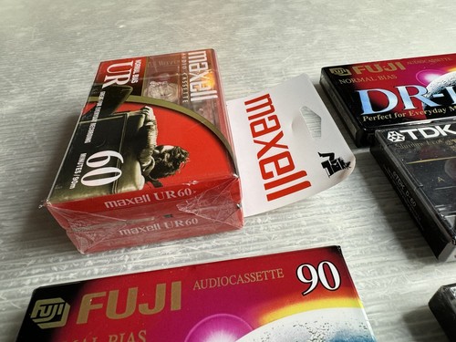 BLANK AUDIO CASSETTE TAPE LOT/14 Fuji DR-I 90 TDK D60 IECI Superior Maxell UR 60 - Picture 4 of 10