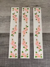 Mrs Grossmans Border Stickers Wild Roses Pink Design Lines NEW Retired #38