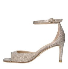 NUDISTIA 75 SANDAL Sandali STUART WEITZMAN Donna Platino Amu016_stua