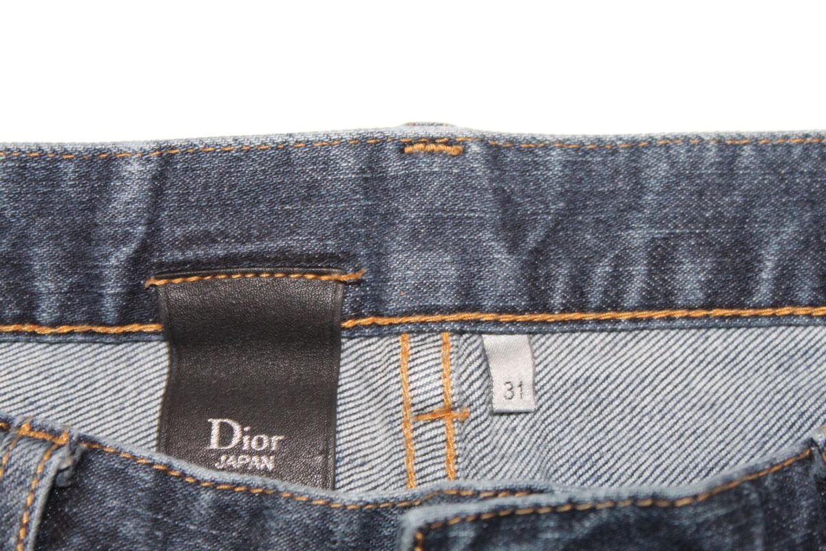 DIOR Homme Slim fit zipper fly men's jeans pants Indigo DIOR Homme Slim fit zipper fly men's jeans pants Indigo