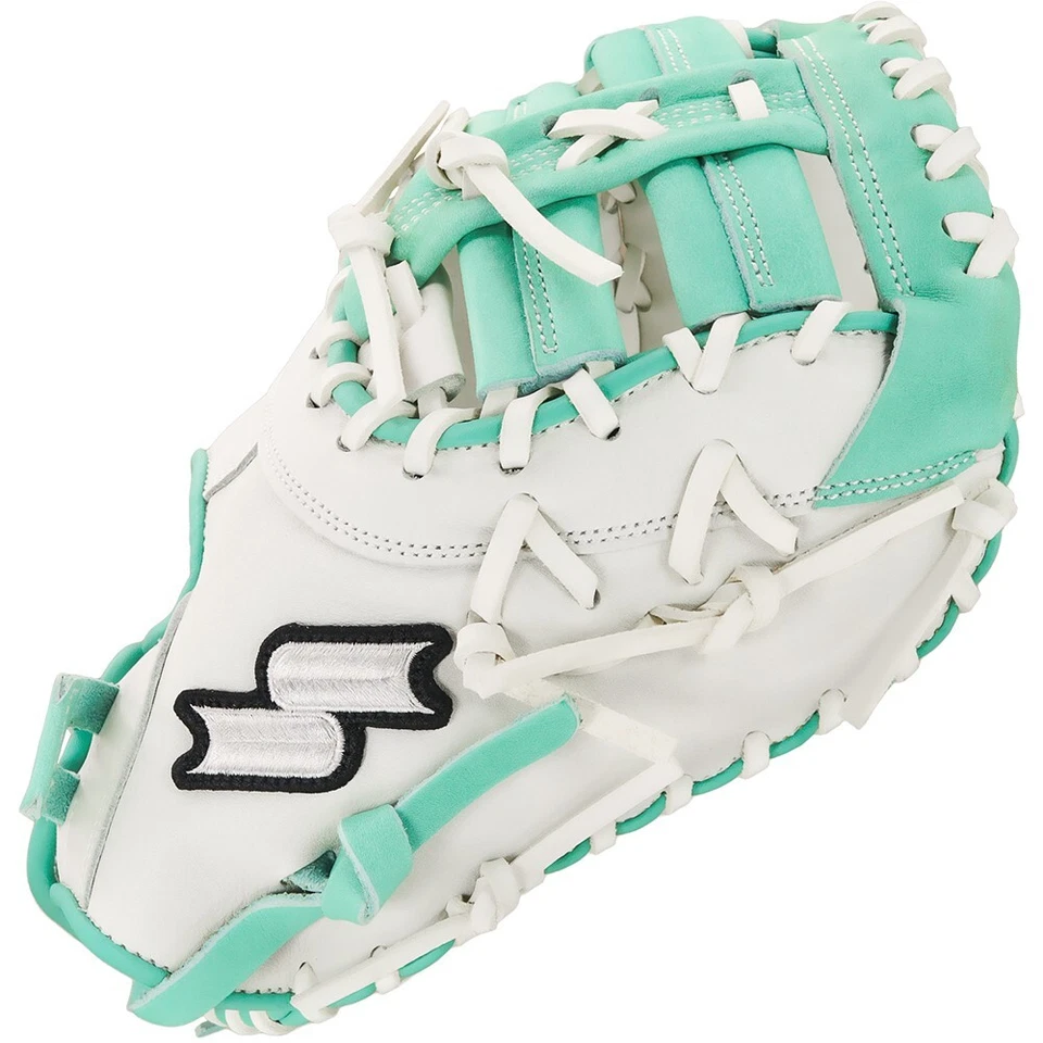 Luva base SSK FP5 12,5" Fastpitch softball primeira FP5-1250WHTMNT13 - Imagem 2 de 4