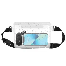 1Pack Waterproof Pouch with Waist Strap Fanny Pack for Vacation Boating Swimming