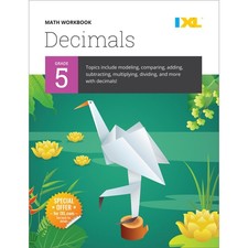 IXL Decimals 5th Grade Math Workbooks, Mathematics Book for Kids Age 10-11 C...