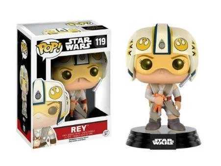 Funko POP! Cabeza Bobble Vinilo Star Wars Rey (Casco Ala X) Foto 3 de 3