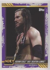 2021 Topps WWE NXT Purple Adam Cole def Dexter Lumis #39 09wc