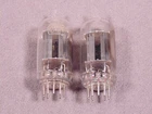 2 12AU7A RCA Clear Top HiFi Ham Radio Amplifier Vintage Vacuum Tubes SALE!!!